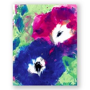 Original Small Floral Painting - Blooming Magic 149